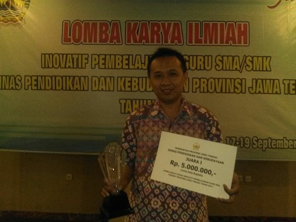 Guru SMAN 1 Purbalingga Juara Pertama Lomba Inobel Tingkat Jateng