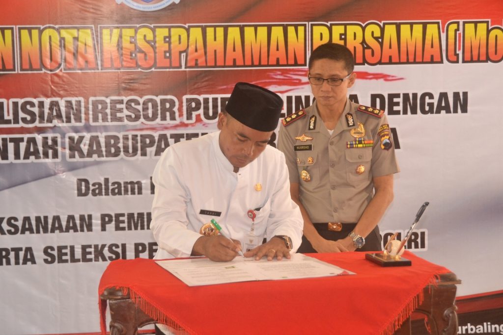 Siapkan Calon Polisi Unggul, Bupati Teken Kerjasama Dengan Polres