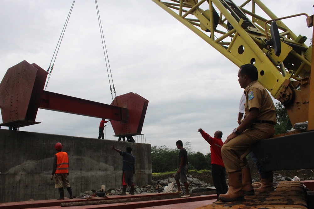 Rekanan Pembangunan Jembatan Tegalpingen Janjikan Selesai Tepat Waktu