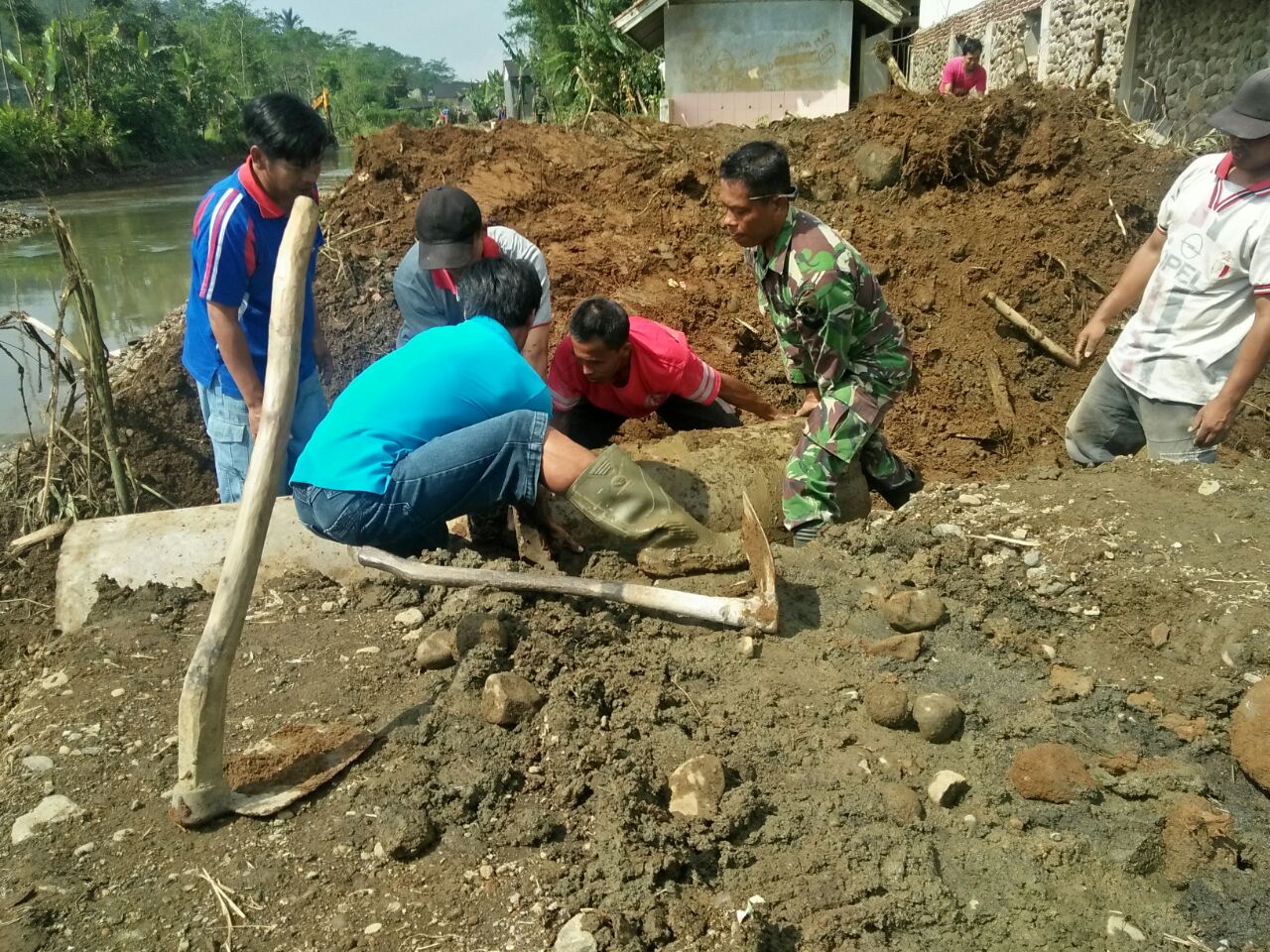 TMMD Reguler 101 Rampungkan Normalisasi Sungai