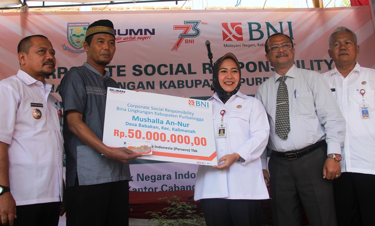 Mushola An Nur Terima Bantuan CSR Dari PT BNI