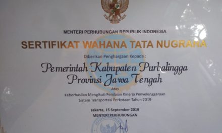 Kabupaten Purbalingga Raih Penghargaan WTN