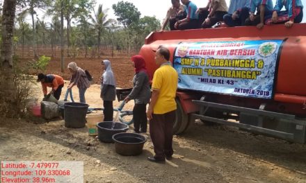 “Matur Nuwun SMP 3 Purbalingga, Kami Bisa Minum Air Bersih”