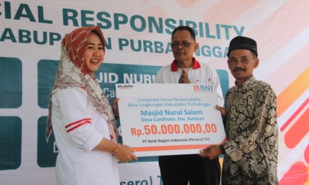 Masjid Nurussalam Desa Candinata Dapat Kucuran CSR BNI Rp 50.000.000