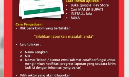 PETUNJUK PENGGUNAAN APLIKASI MATUR BUPATI VERSI MOBILE