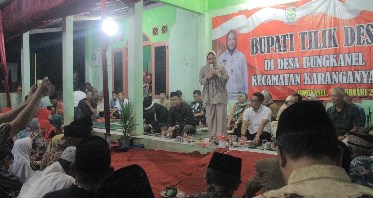 Tilik Desa, Bupati Tiwi Berjanji Aktifkan Lagi Bendungan Irigasi Wulung di Desa Bungkanel