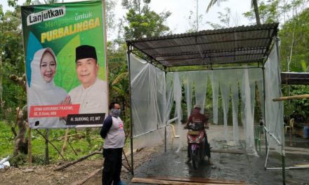 Cegah Corona, Warga Desa Grantung Patungan Buat Penyemprotan Disinfektan Otomatis