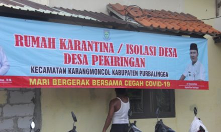 Desa Pekiringan Karangmoncol Buat Rumah Karantina/Isolasi