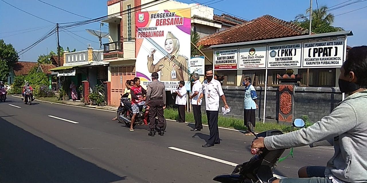 Tidak Pakai Masker, Pengendara Dicegat