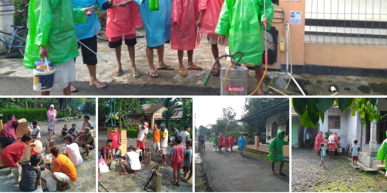 Limbah Pustaka Inisiasi Penyemprotan Disinfektan Di Muntang