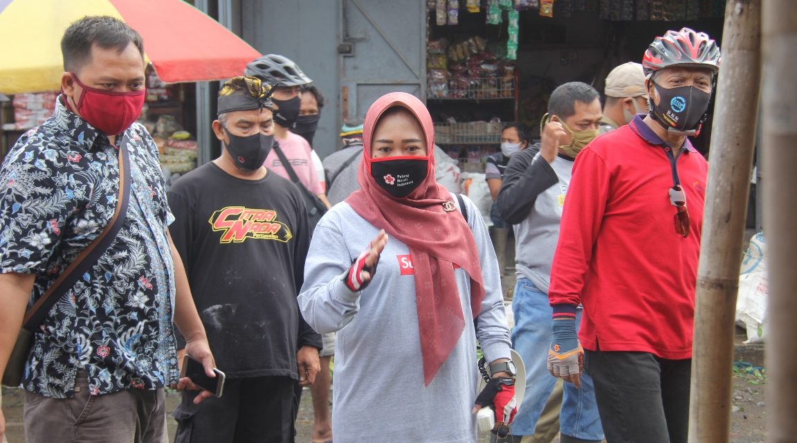 Bupati Sidak Pasar, Dinperindag Lakukan Rekayasa Jarak Antar Pedagang