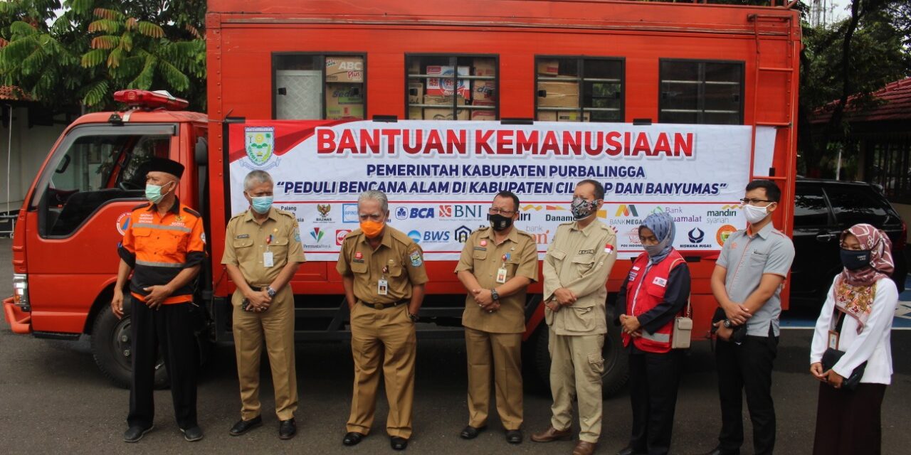 Pjs Bupati Purbalingga Lepas Bantuan untuk Banyumas dan Cilacap