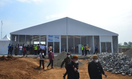 Tenda Roder Untuk Terminal Sementara Bandara JB Soedirman Selesai Terpasang