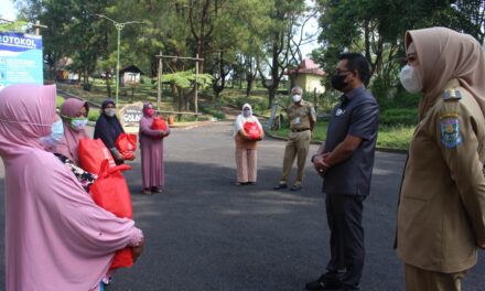 487 Pelaku UMKM Daya Tarik Wisata Purbalingga Terima Bantuan Sosial Paket Sembako