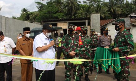 TMMD Sengkuyung Selesai, Wabup Sudono Resmikan Jaringan Induk Pipanisasi Air Desa Ponjen