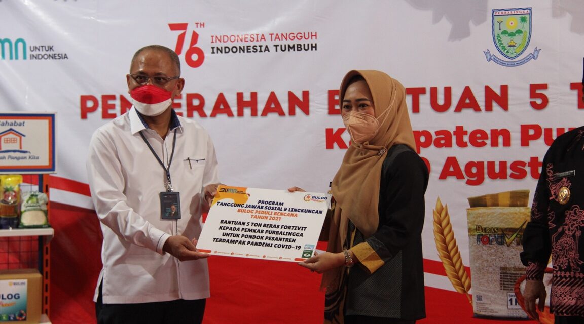 Turunkan Stunting Purbalingga Dapat Bantuan Beras Fortivit Bulog