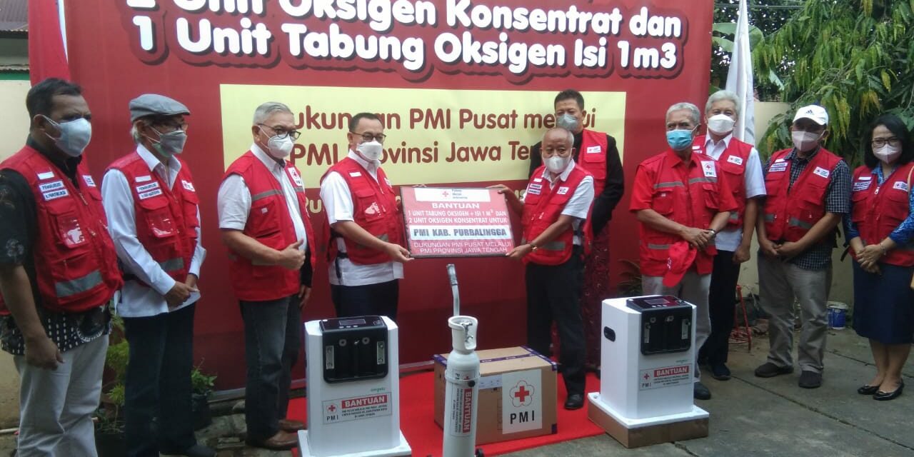 PMI Pusat Salurkan Bantuan Alat Konsentrator dari Palang Merah Singapura