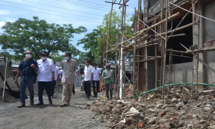 Wabup Sudono Monitoring Pembangunan Puskesmas Rembang dan Rumdin Sekda