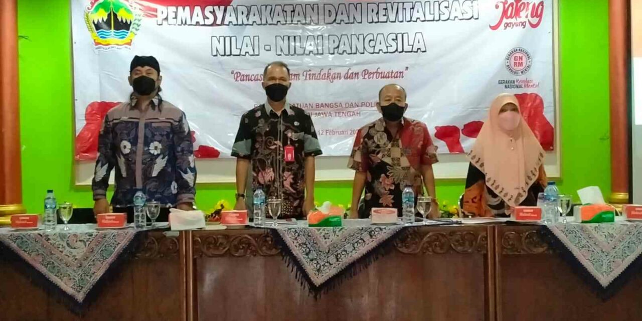 Kesbangpol Laksanakan Pemasyarakatan dan Revitalisasi Nilai-Nilai Pancasila