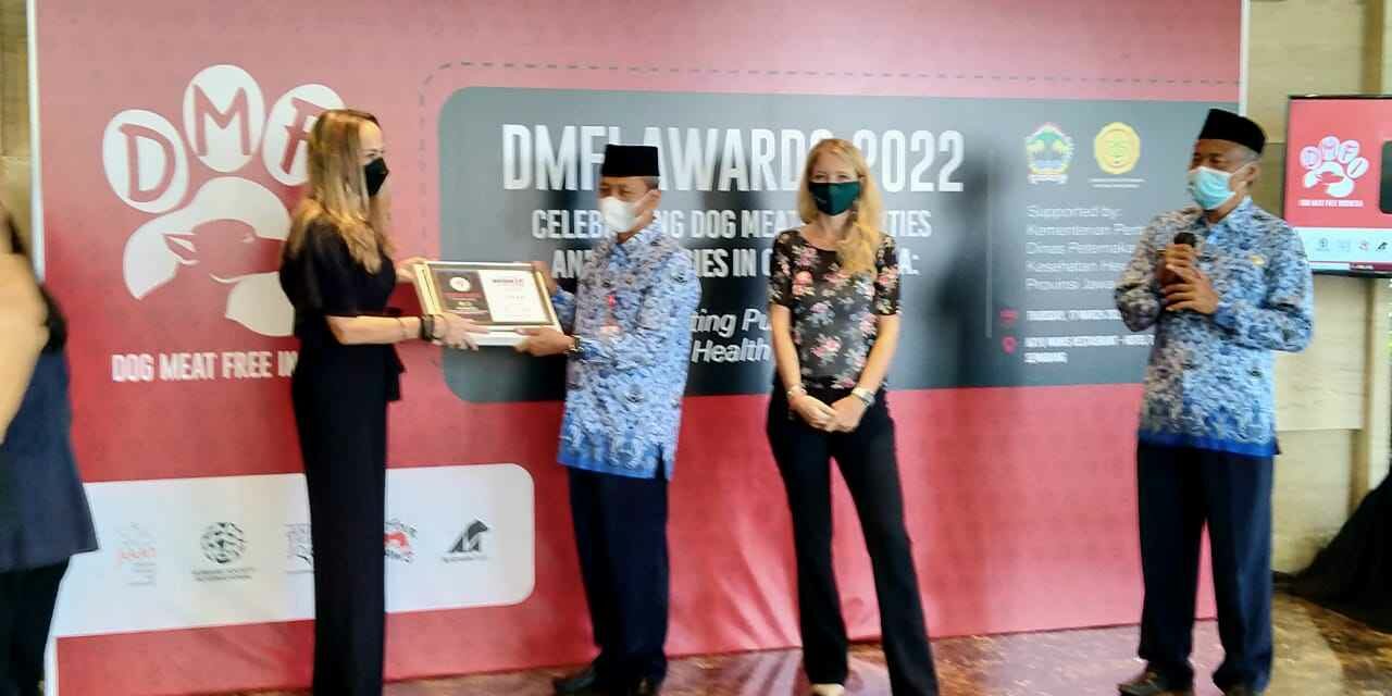 Bebas dari Peredaran dan Perdagangan Daging Anjing, Purbalingga Raih DMFI Award