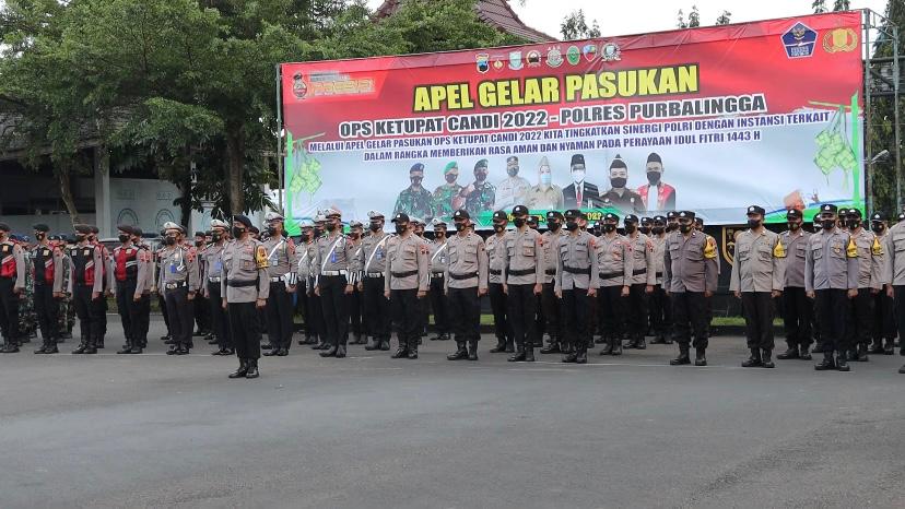 Bupati Purbalingga Pimpin Apel Gelar Pasukan Operasi Ketupat Candi 2022