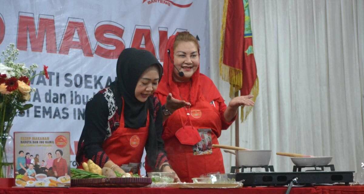 Bupati Tiwi Duet Wakil Walikota Semarang Masak Menu Makanan Pencegah Stunting