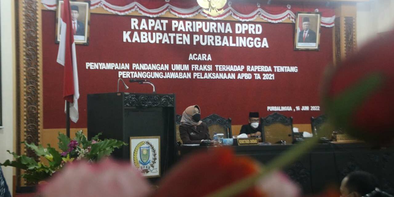 7 Fraksi DPRD Purbalingga Setujui Laporan Pertanggungjawaban Bupati