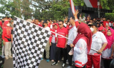 Puluhan Ribu Warga Purbalingga Ikuti Jalan Sehat Dan Senam Bersama