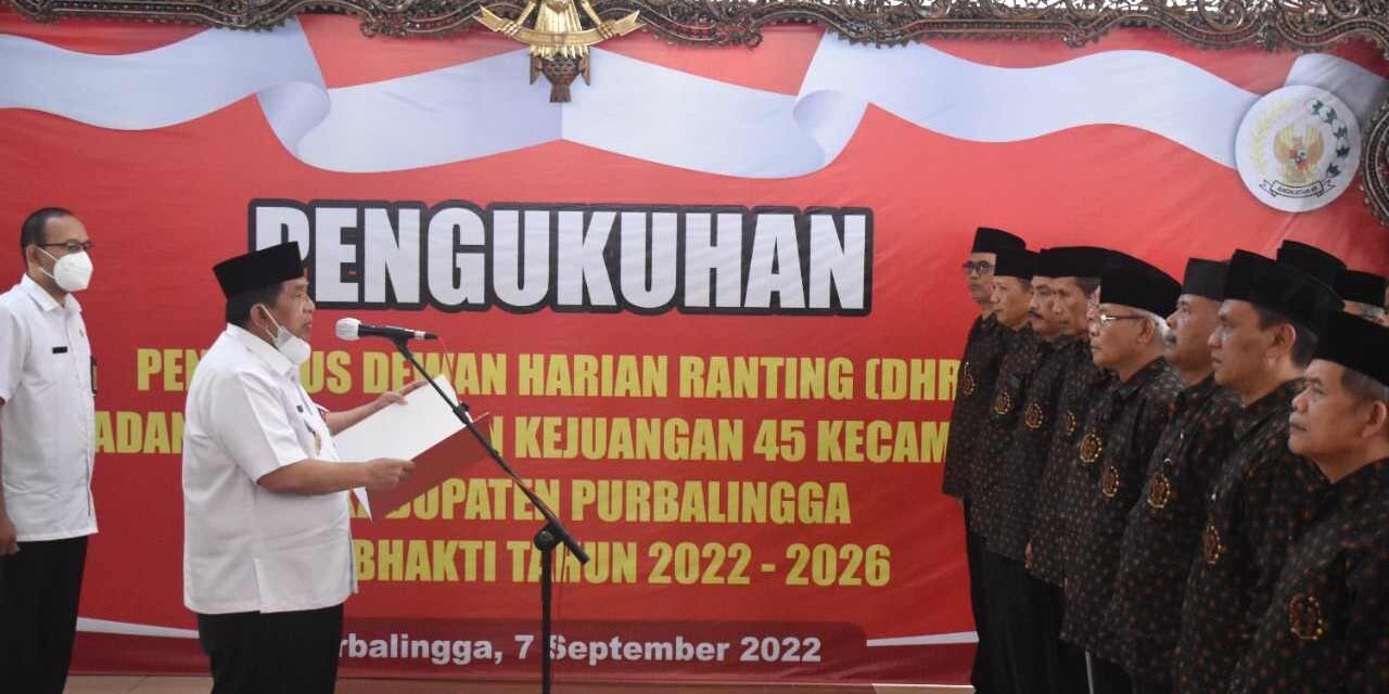 198 Pengurus DHR BPKK 45 Se-Kabupaten Purbalingga Dikukuhkan