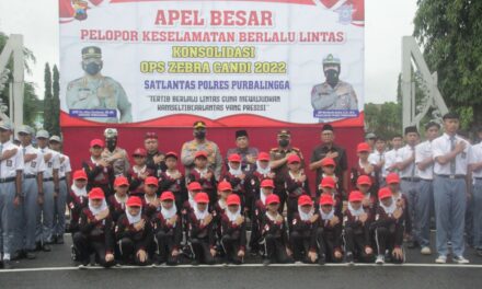 Minimalisir Angkat Lakalantas Polres Purbalingga Adakan Apel Besar Pelopor Keselamatan Berlalulintas