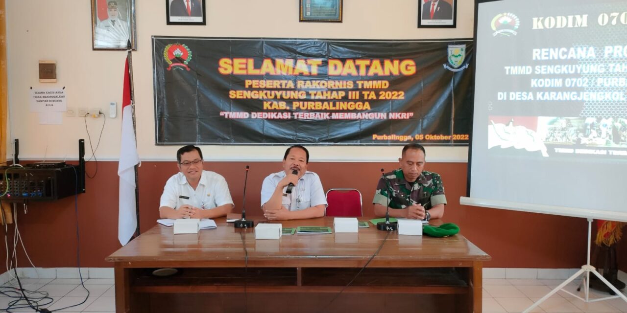 Anggaran 614 Juta Rupiah Disiapkan Untuk Kegiatan TMMD Sengkuyung Tahap III