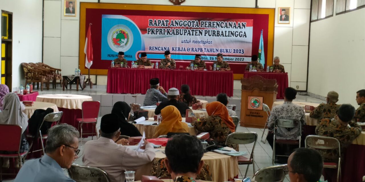 PKPRI KABUPATEN PURBALINGGA GELAR RAPAT ANGGOTA PERENCANAAN (RAP) TAHUN 2023