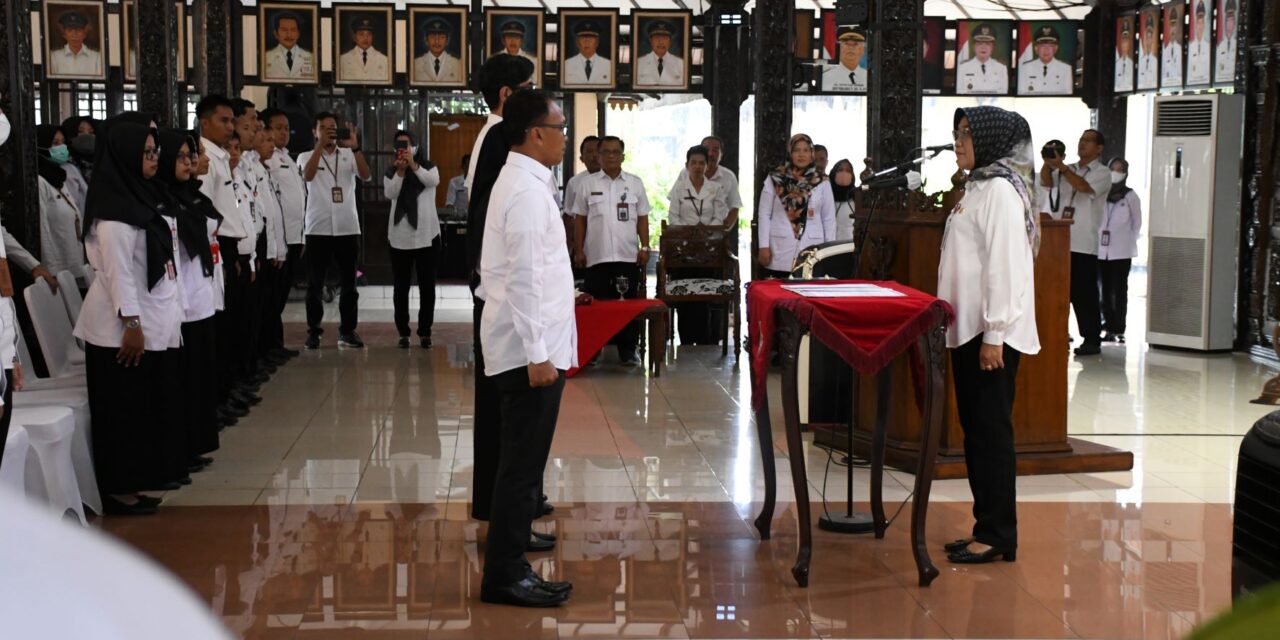 286 Pejabat Dilantik, Sekda : Kuatkan Budaya Kerja ‘Bangga Melayani Bangsa’