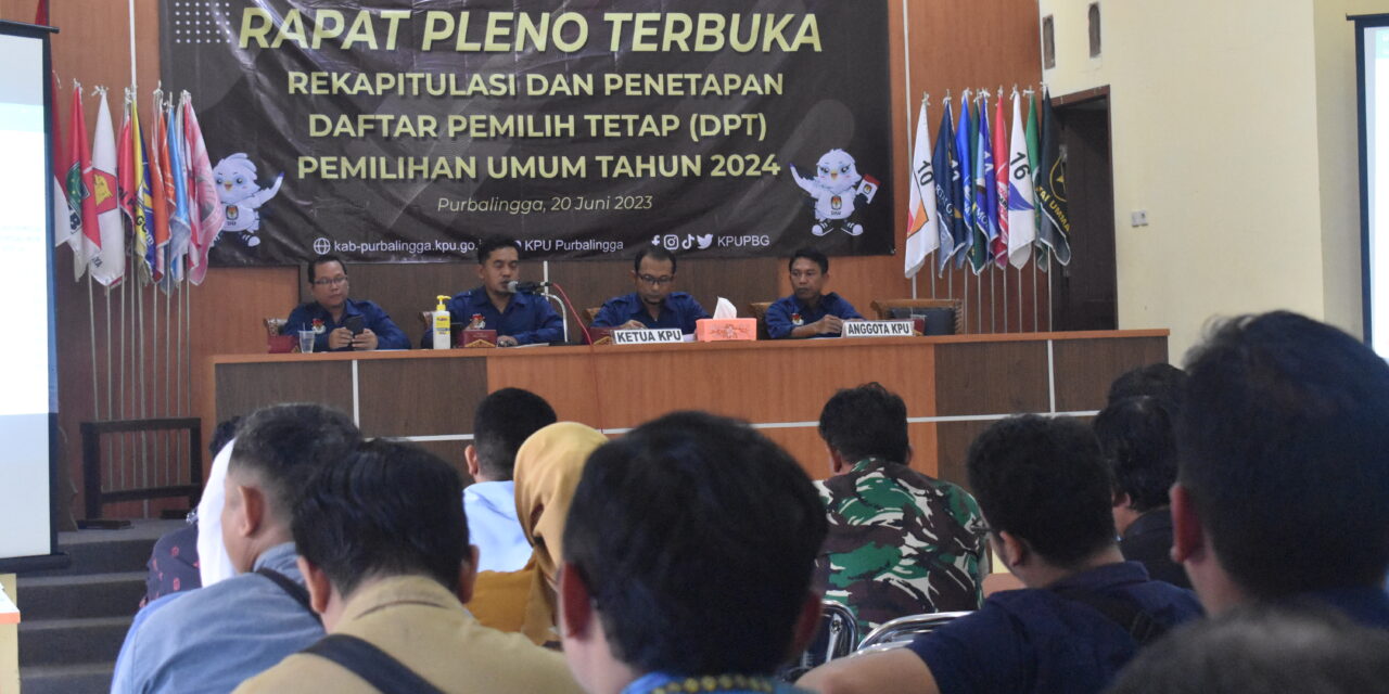 KPU Purbalingga Tetapkan 772.268 Pemilih Aktif Dalam Pemilu 2024