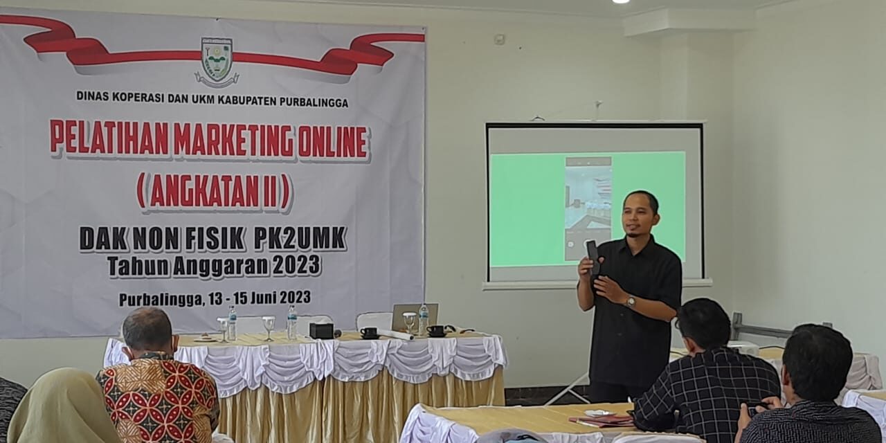 DONGKRAK PELAKU UMKM PEMKAB GELAR PELATIHAN MARKETING ONLINE