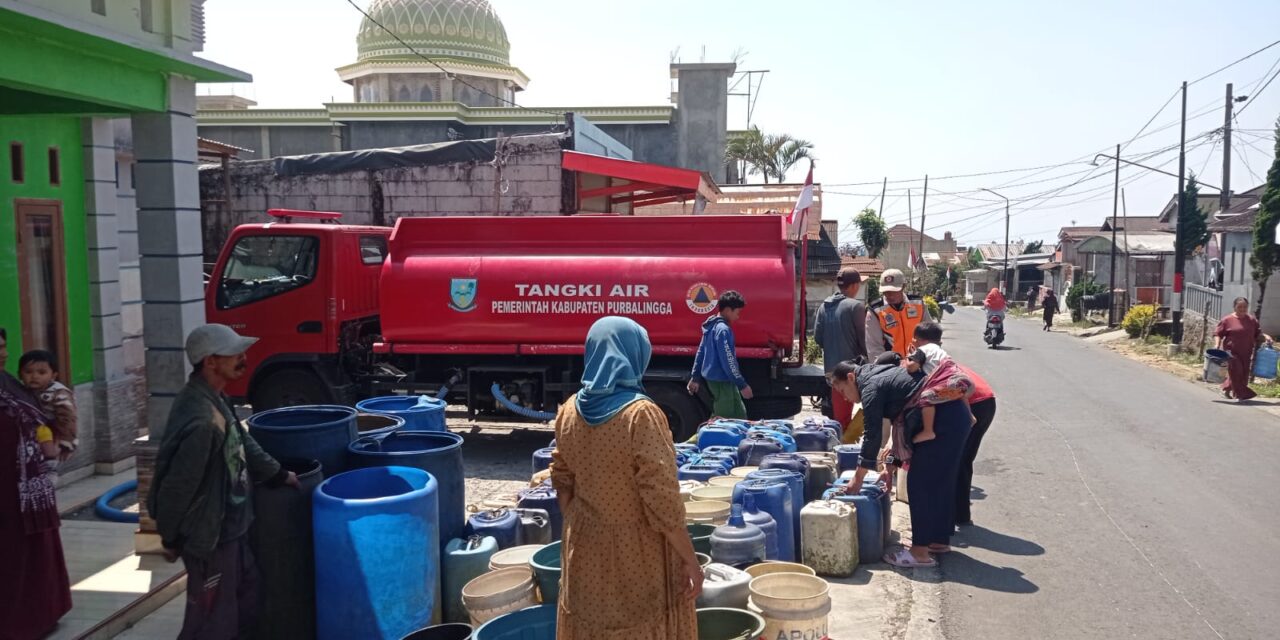 Atasi Dampak Kemarau Panjang, Pemkab Purbalingga Distribusikan 759.000 Liter Air Bersih ke Warga