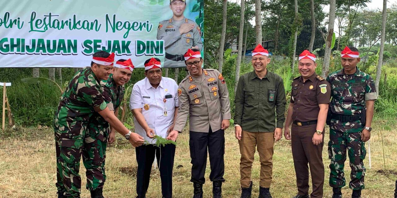 Lestarikan Lingkungan, Polres Purbalingga Tanam 1000 Pohon