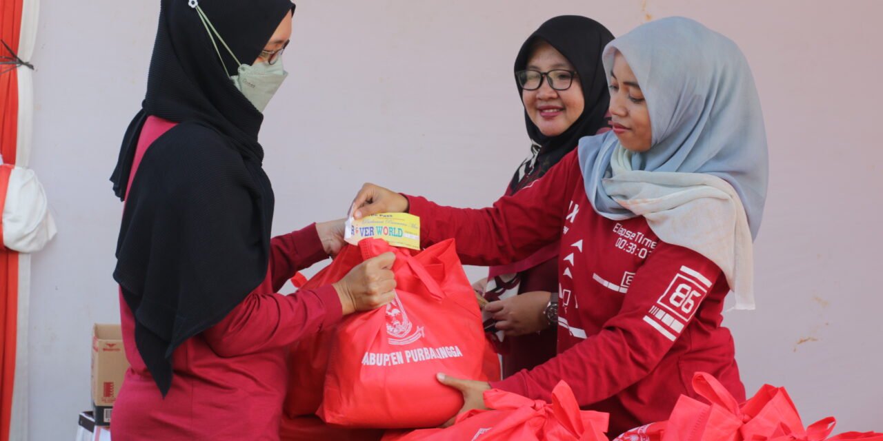 Meriahkan HUT RI Ke-78, Pemkab Purbalingga Bagikan 700 Paket Sembako