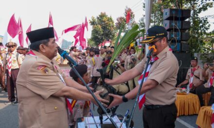 Tiba di Pemalang, Kwarcab Purbalingga Serahkan Estafet Tunas Kelapa