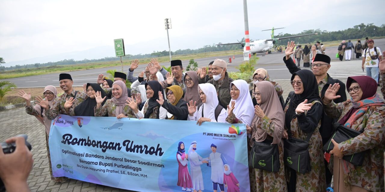 Feeder Umrah Dimulai, 48 Jamaah Diberangkatkan Melalui Bandara Soedirman