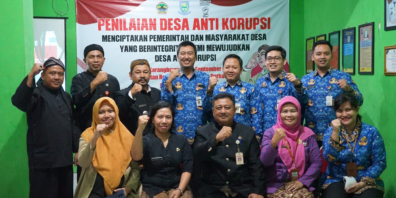 Desa Karangbawang Ditetapkan Jadi Desa Anti Korupsi