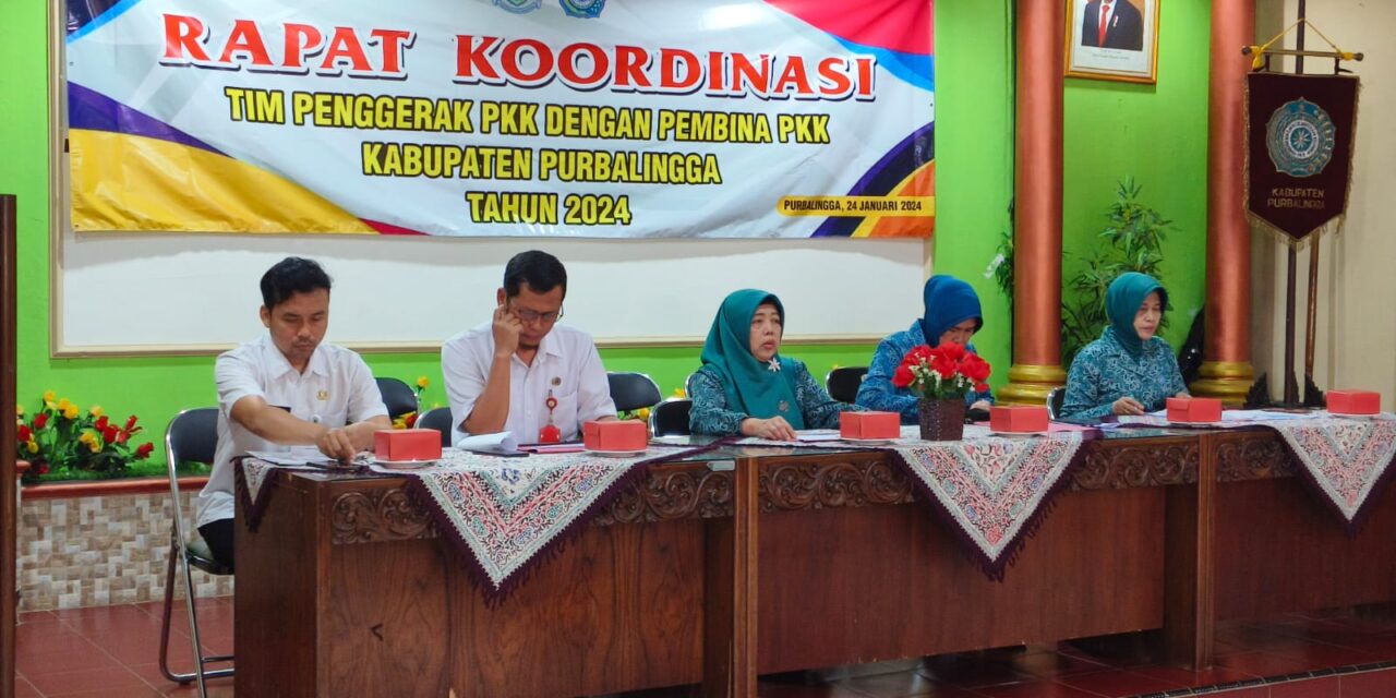 Gelar Rapat Koordinasi, PKK Sinergikan Kegiatan Dengan OPD Purbalingga