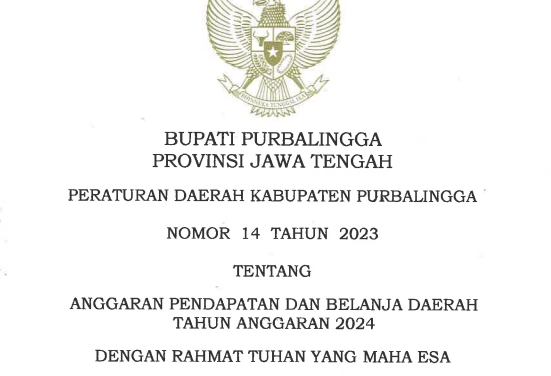 PERDA 14 TENTANG APBD 2024