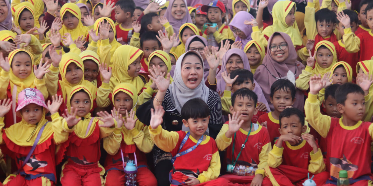 Bermain dan Belajar, Ratusan Siswa Usia Dini Kunjungi Area Kantor Pemkab Purbalingga