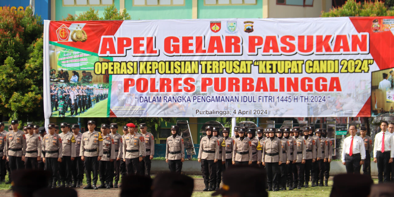 Pengamanan Perayaan Idulfitri 1445 H, Kabupaten Purbalingga Gelar Operasi Ketupat Candi