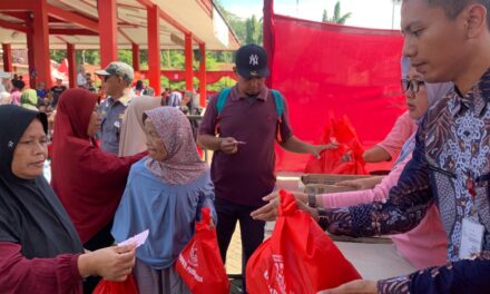 Pasar Murah Ramadhan di Kecamatan Rembang Dibanjiri Pengunjung, Barang Laris Manis Terjual