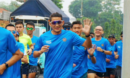 Dukung Ekonomi Kreatif Purbalingga, Sandiaga Uno Awali Hari Dengan Lari Pagi