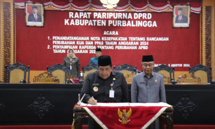 Pemkab dan DPRD Kabupaten Purbalingga Sepakati Bersama Perubahan KUA dan PPAS Tahun 2024