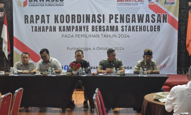 Bawaslu Purbalingga Gelar Rapat Koordinasi Pengawasan Tahapan Kampanye Pemilihan 2024