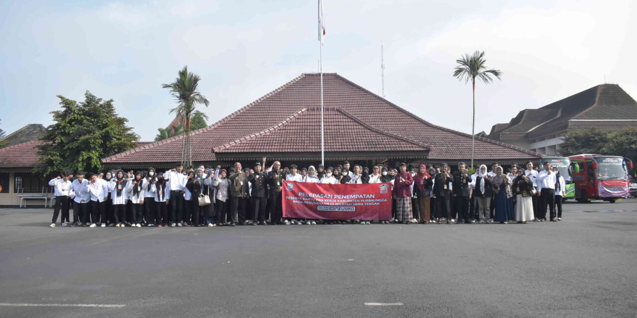 Pemda Purbalingga Mengirim 140 peserta Kartu Pra Kerja untuk bekerja di Perusahaan